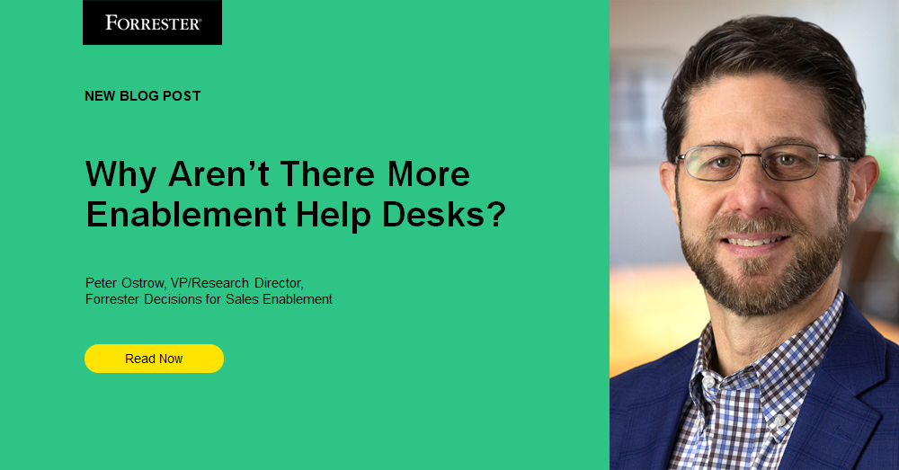 Why Aren't There More Enablement Help Desks?
