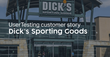 Dick's Sporting Goods + UserTesting