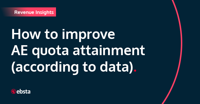 How to improve AE quota attainment (according to data)