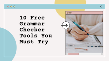 10 Free Grammar Checker Tools You Must Try