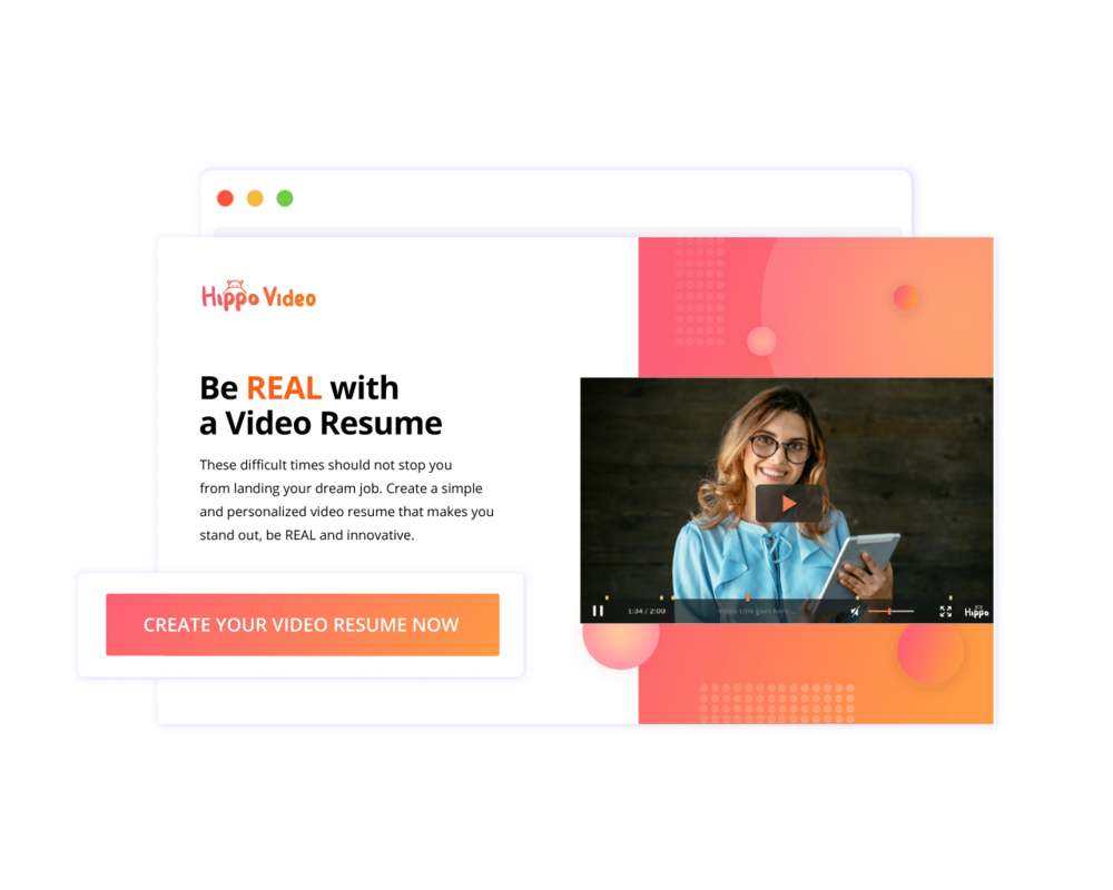 4 Easy steps to create a killer video resume - Hippovideo.io