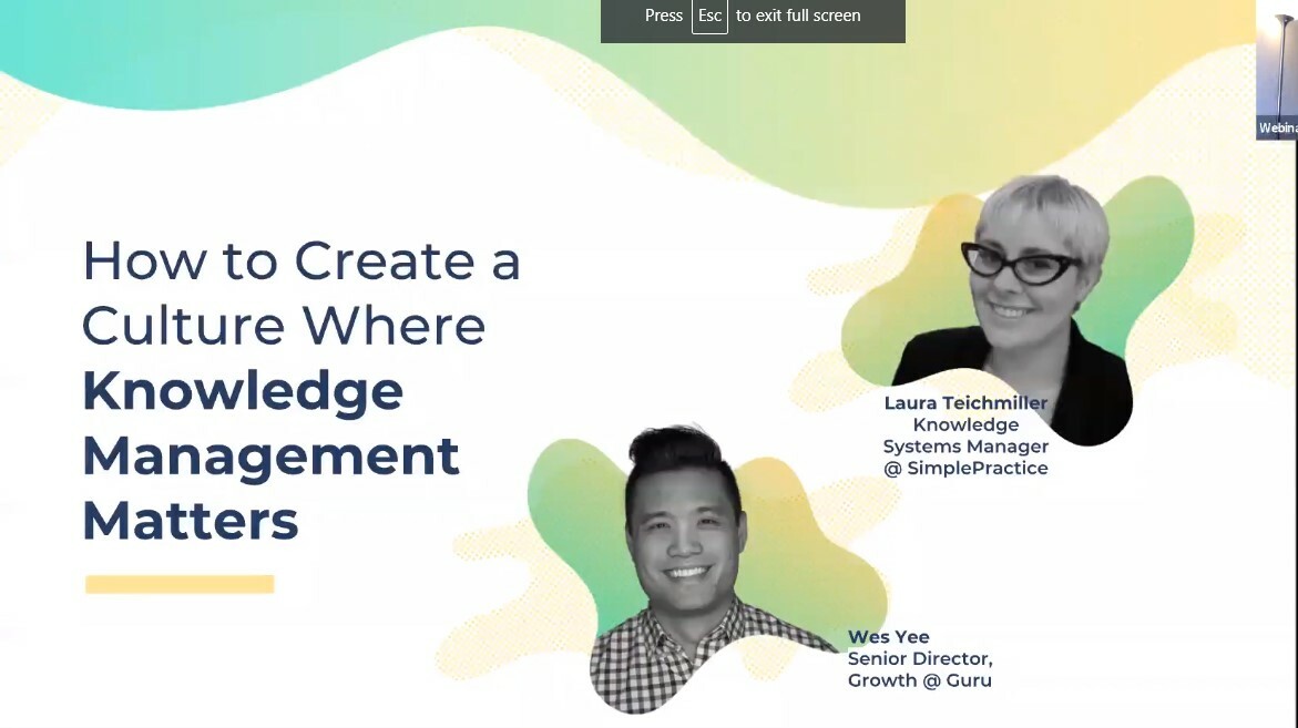 Webinar Recap: How to Create a Culture Where Knowledge Matters