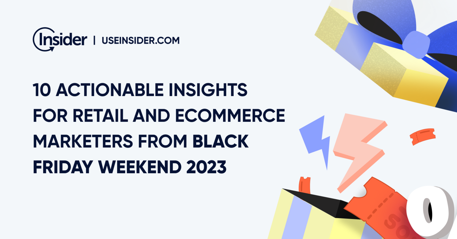 10 actionable insights for retail and eCommerce marketers from Black Friday weekend 2023