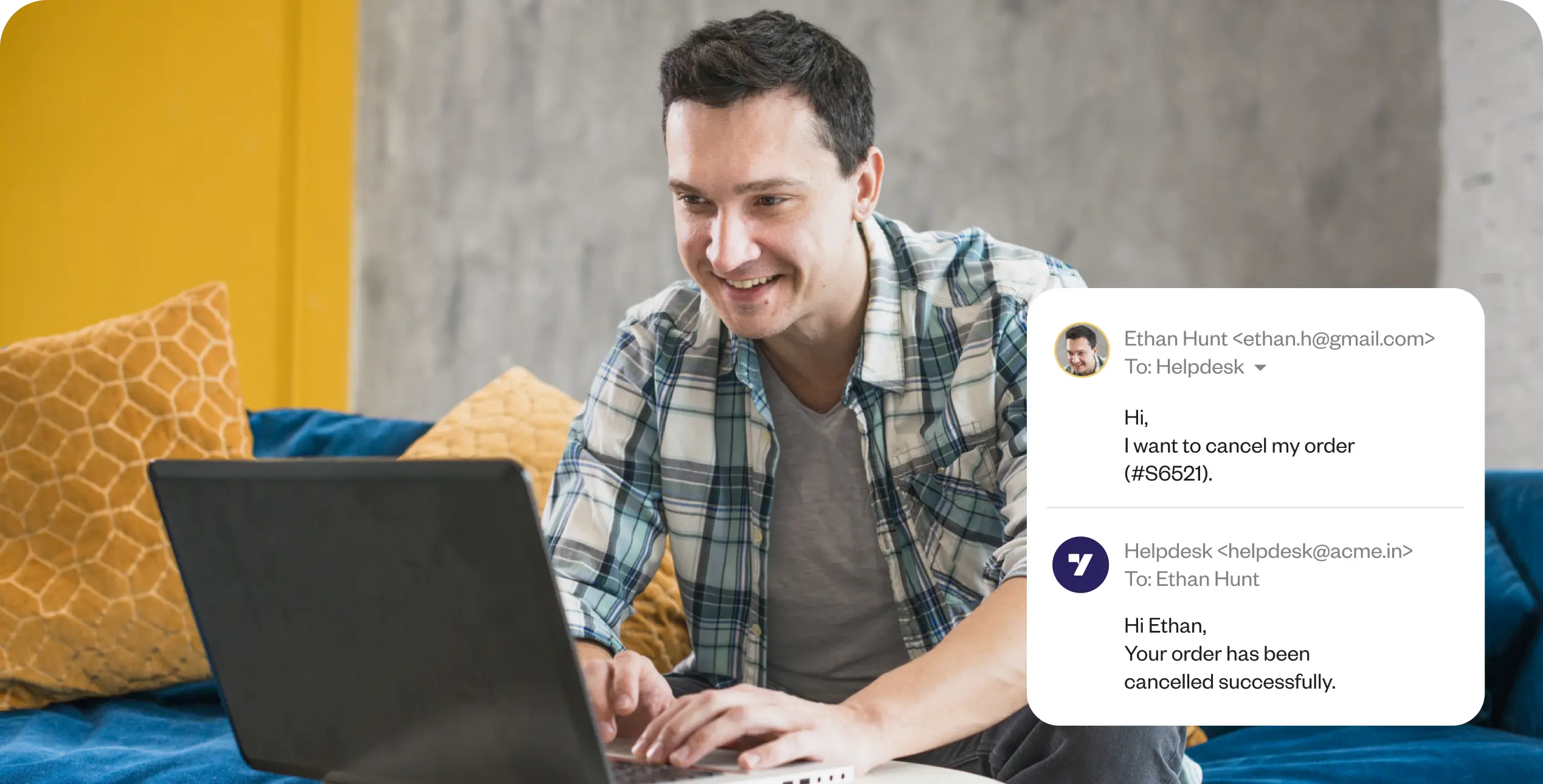 Revolutionizing email support: Yellow.ai's Generative AI-powered email automation