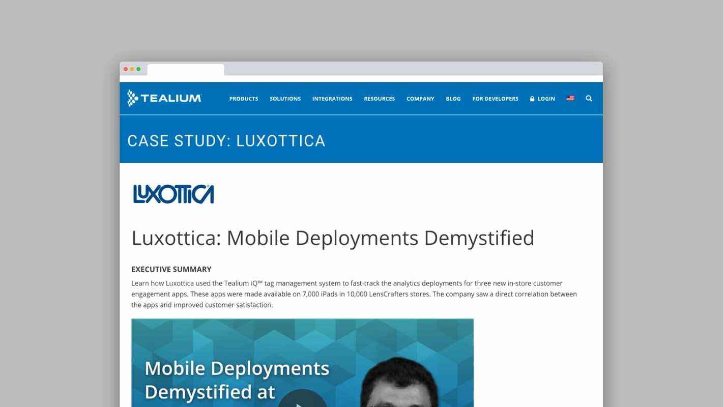 Luxottica: Mobile Deployments Demystified