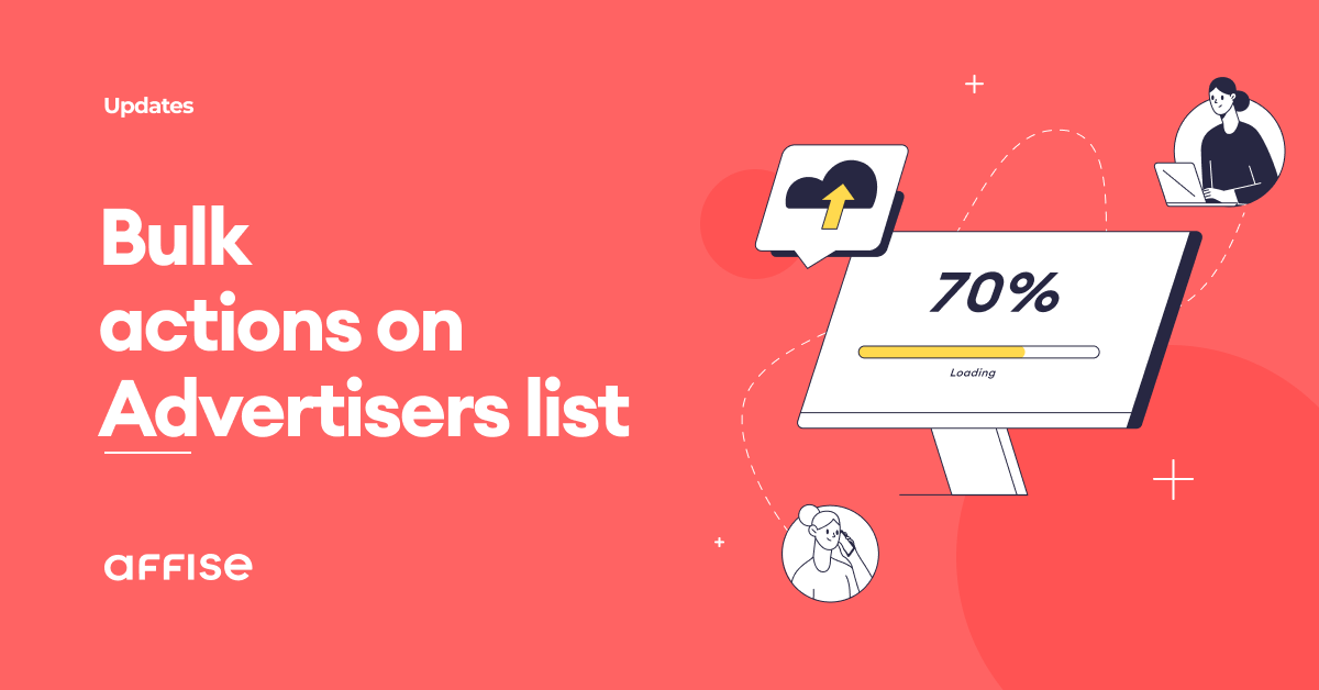Bulk actions on the Advertisers' list