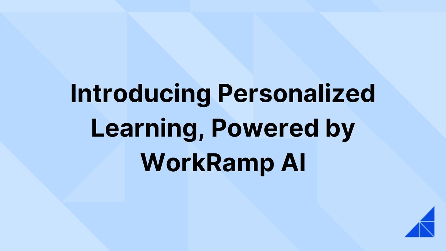 Introducing Personalized Learning, Powered by WorkRamp AI
