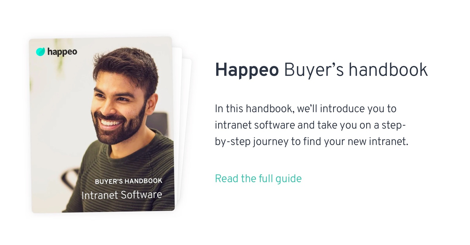 A buyer's handbook to choosing the right intranet software