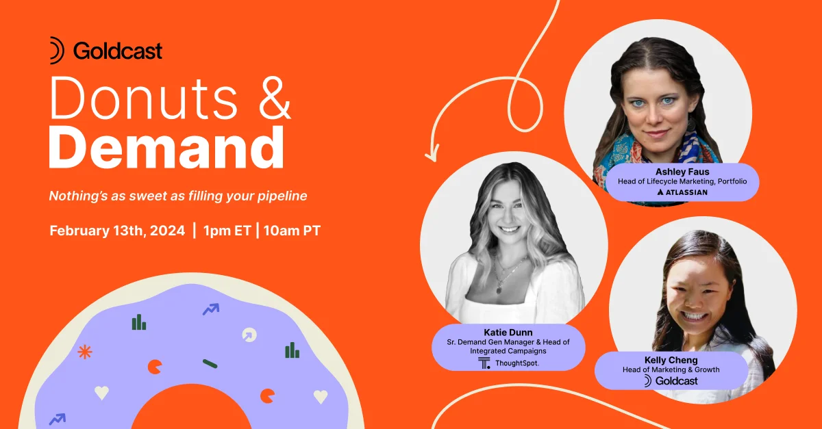 The Show for Demand Gen Marketers: Welcome to Donuts & Demand by Goldcast