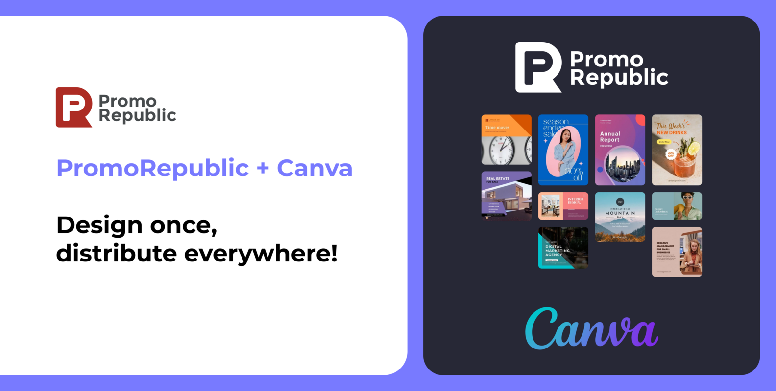 Streamline Content Distribution Across Locations with PromoRepublic + Canva Integration