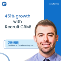  Cura Recruiting's unbelievable 451% growth in just 1 year with Recruit CRM!