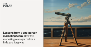 Lessons from a one-person marketing team: How this marketing manager makes a little go a long way