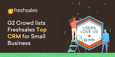 G2 Crowd lists Freshsales Top CRM for Small Business