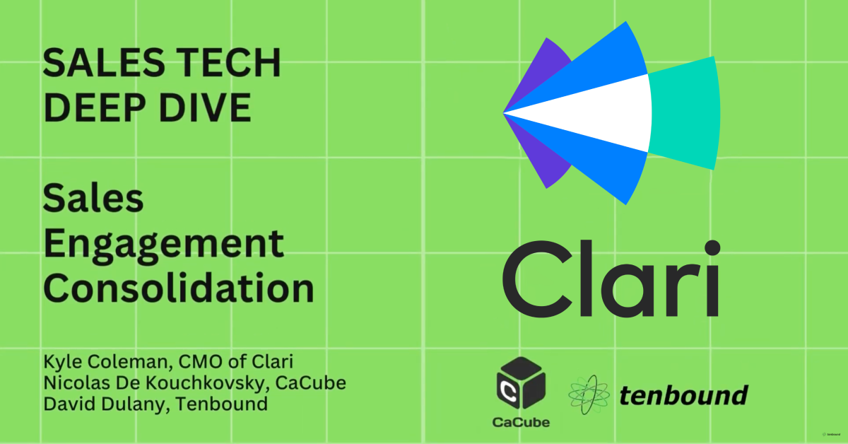 Sales Tech Deep Dive: Sales Engagement Consolidation with Kyle Coleman