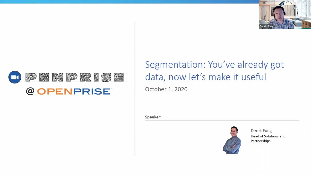 Openprise @ Openprise Master Class #2 - Segmentation: You?ve already got data, now let?s make it useful