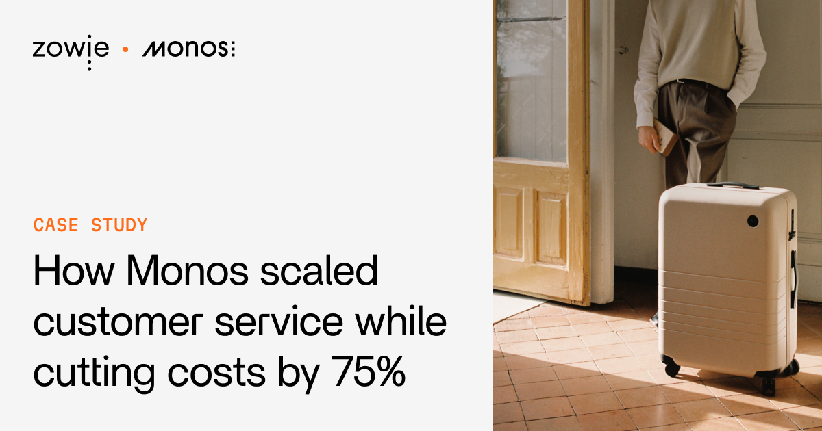 How Monos scaled customer service while cutting costs by 75%