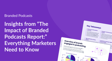 Insights from "The Impact of Branded Podcasts Report:" Everything Marketers Need to Know
