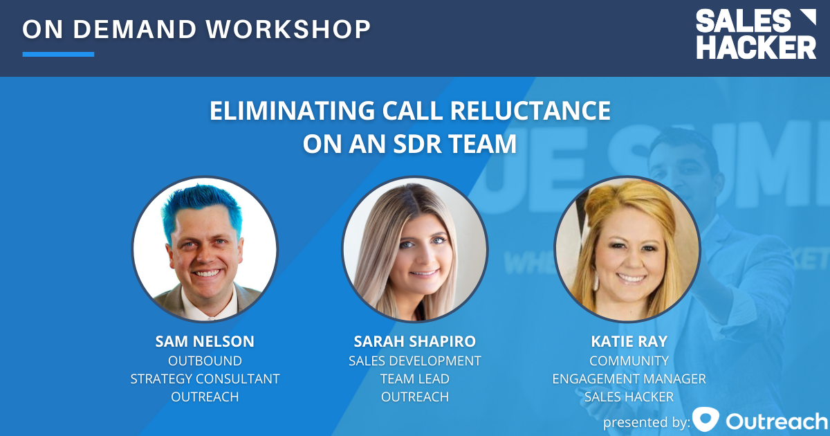 Eliminating Call Reluctance on an SDR Team