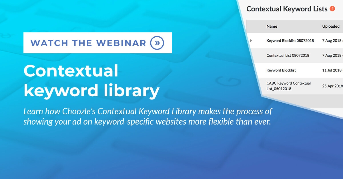 Contextual keyword library