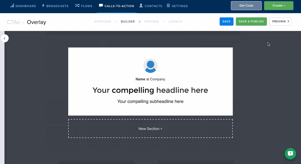 Introducing ConvertFlow's new drag & drop call-to-action builder