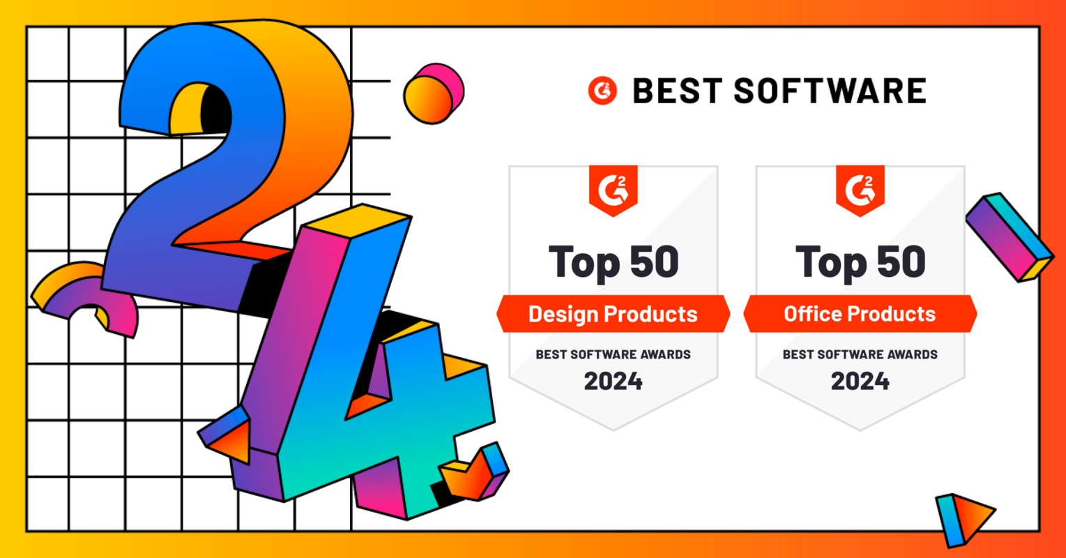 mmhmm wins awards in two categories in G2's Best Software Awards for 2024