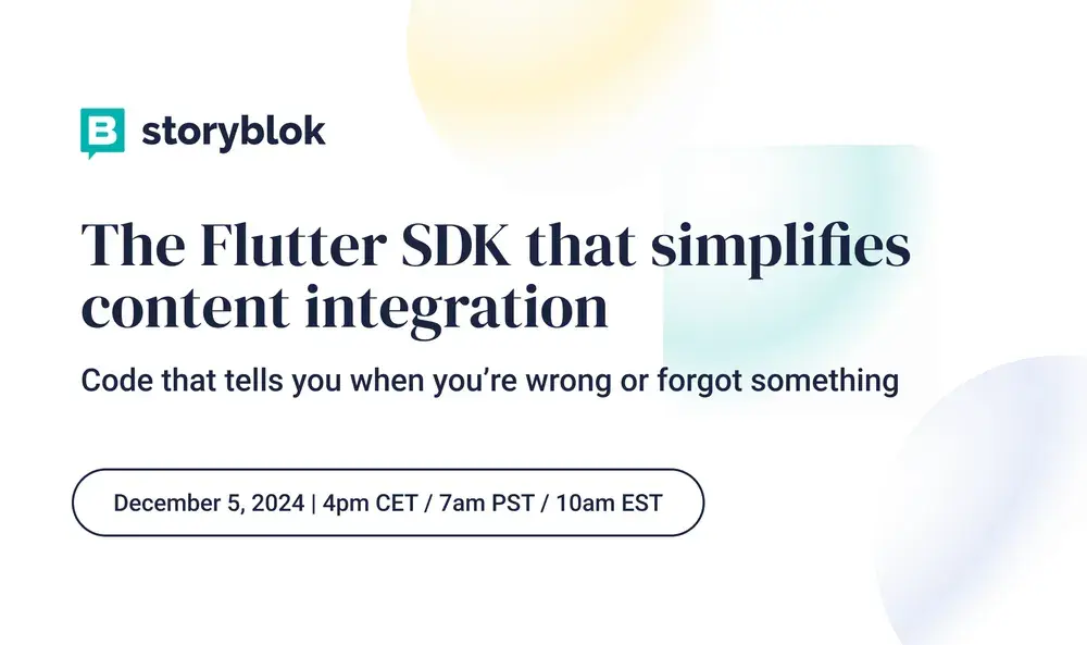 The Flutter SDK that simplifies content integration