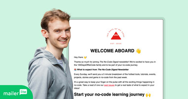 How 100DaysOfNoCode Used Email Automations to Deliver a Course to 12,000 Students