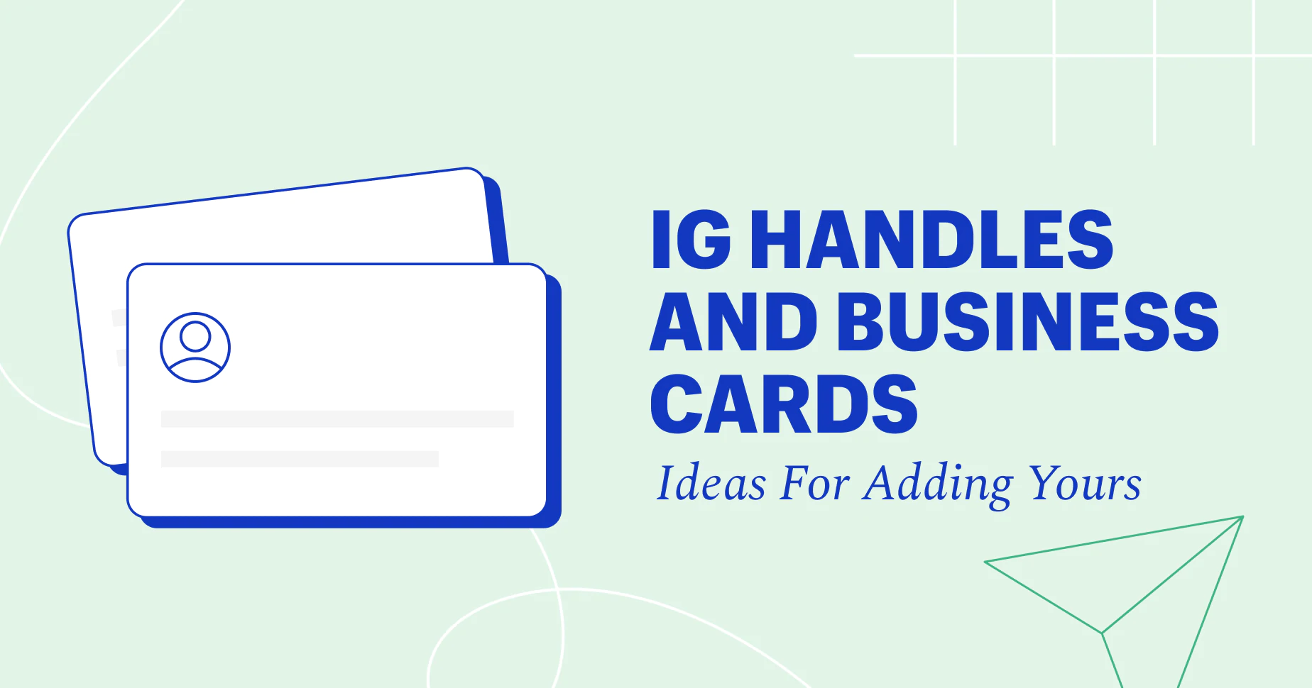 How to Display Your Instagram Handle on Business Cards