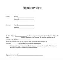 Free Promissory Note Template in Word & PDF