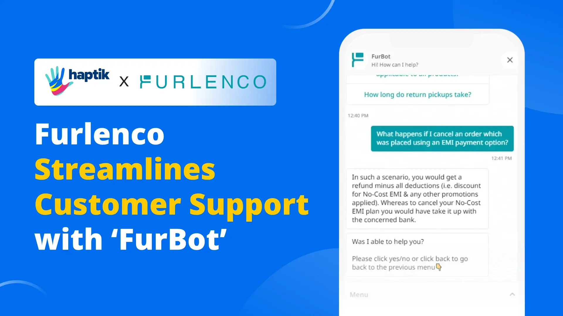 Furlenco Partners with Haptik to Streamline Support Using AI