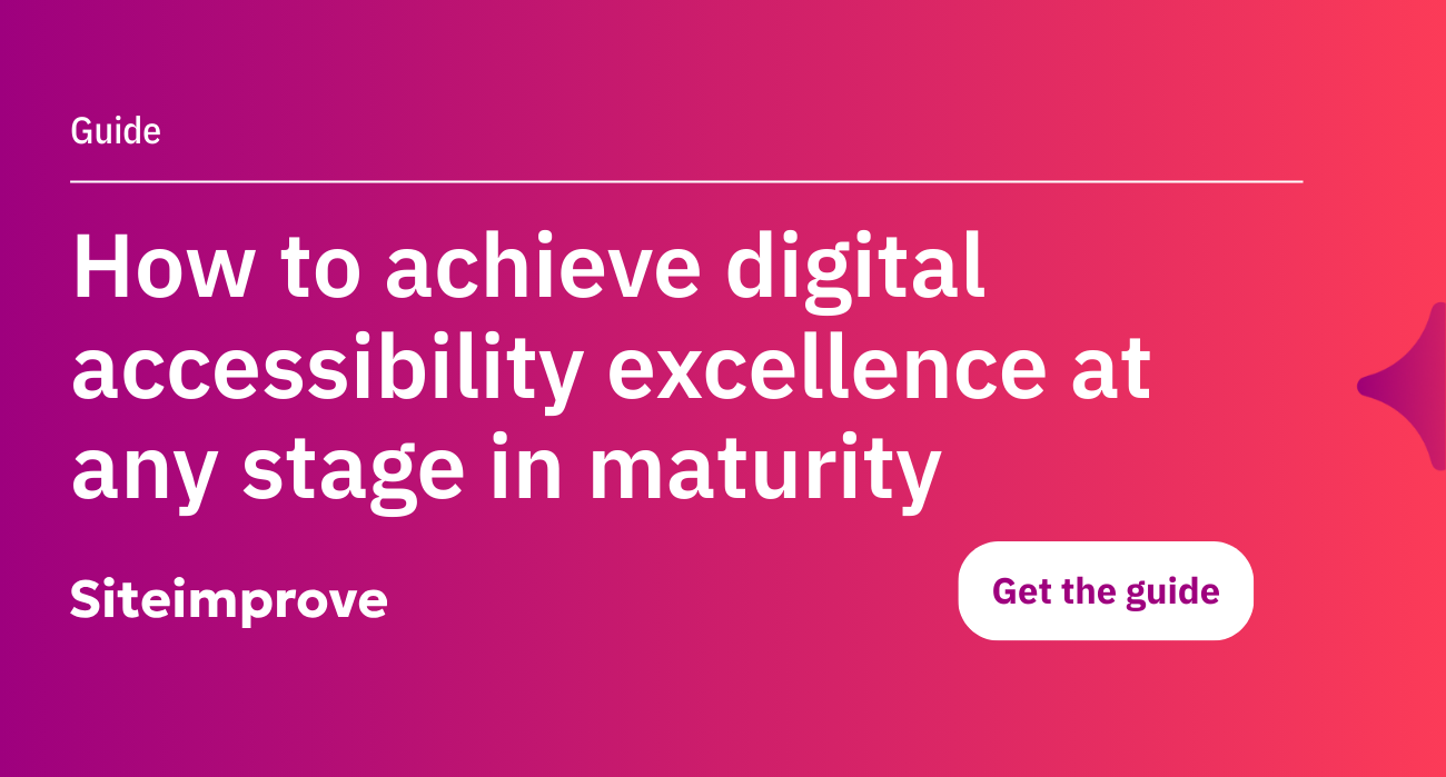 How to achieve digital accessibility excellence