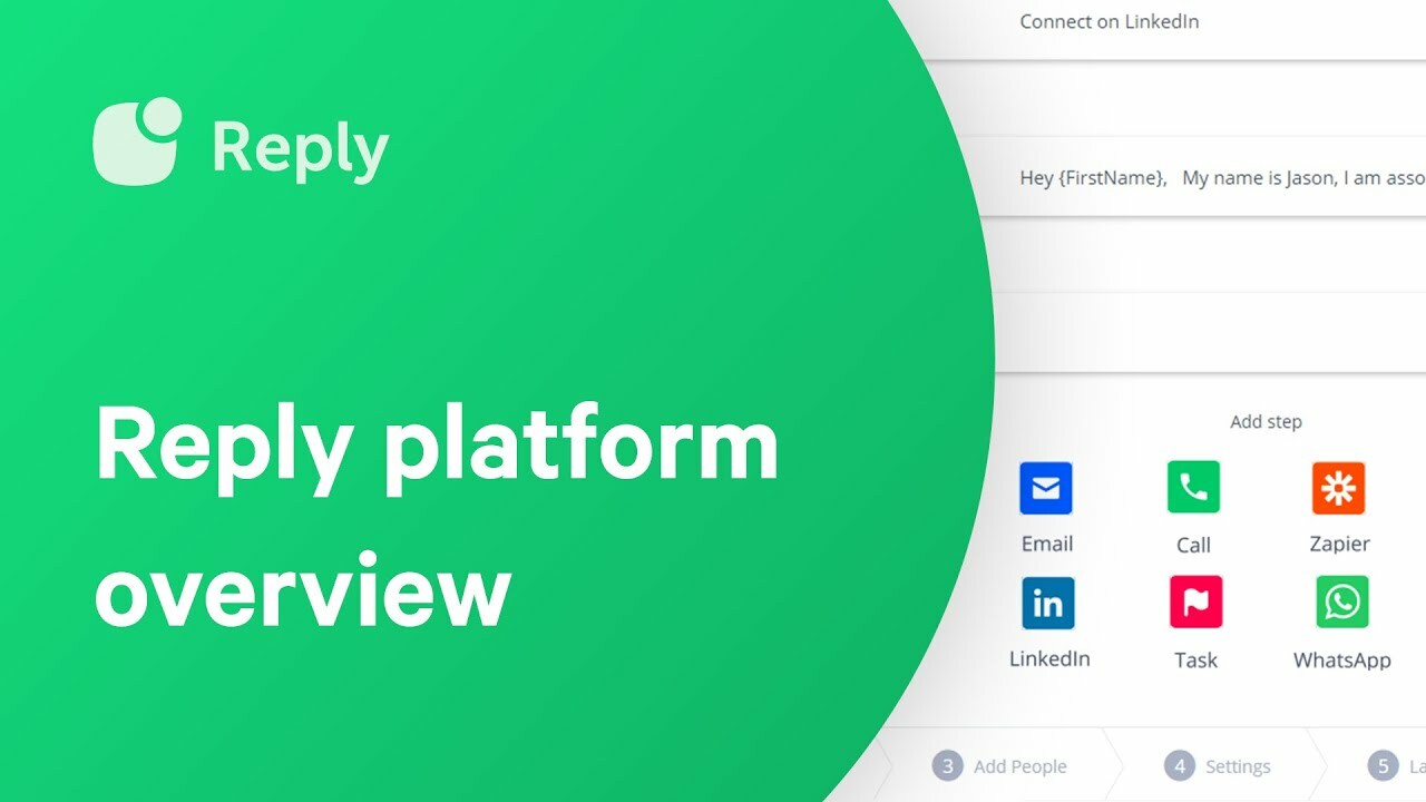 How to find emails on LinkedIn (for free) and automate sales outreach - Reply.io overview