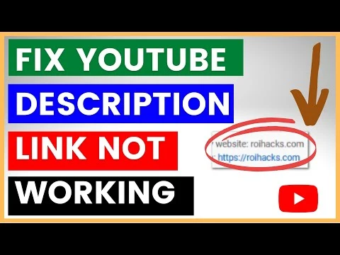 How To Fix YouTube Description Link Not Working?