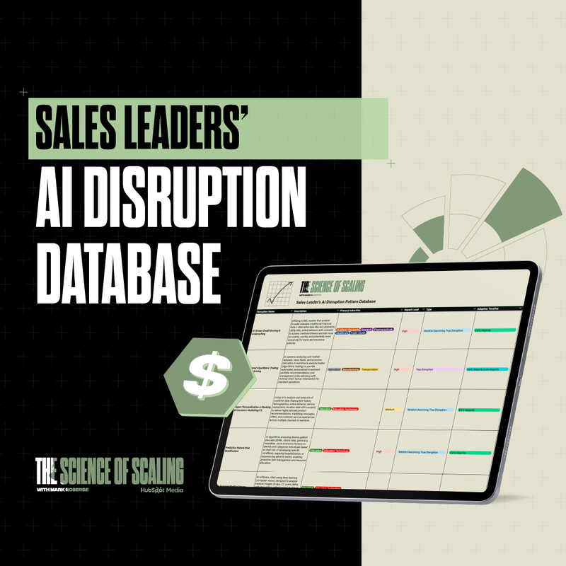 Sales Leader's AI Disruption Database: 65 Patterns Across Industries