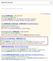 What Do Adult Sexual Services Have to Do with AdWords?