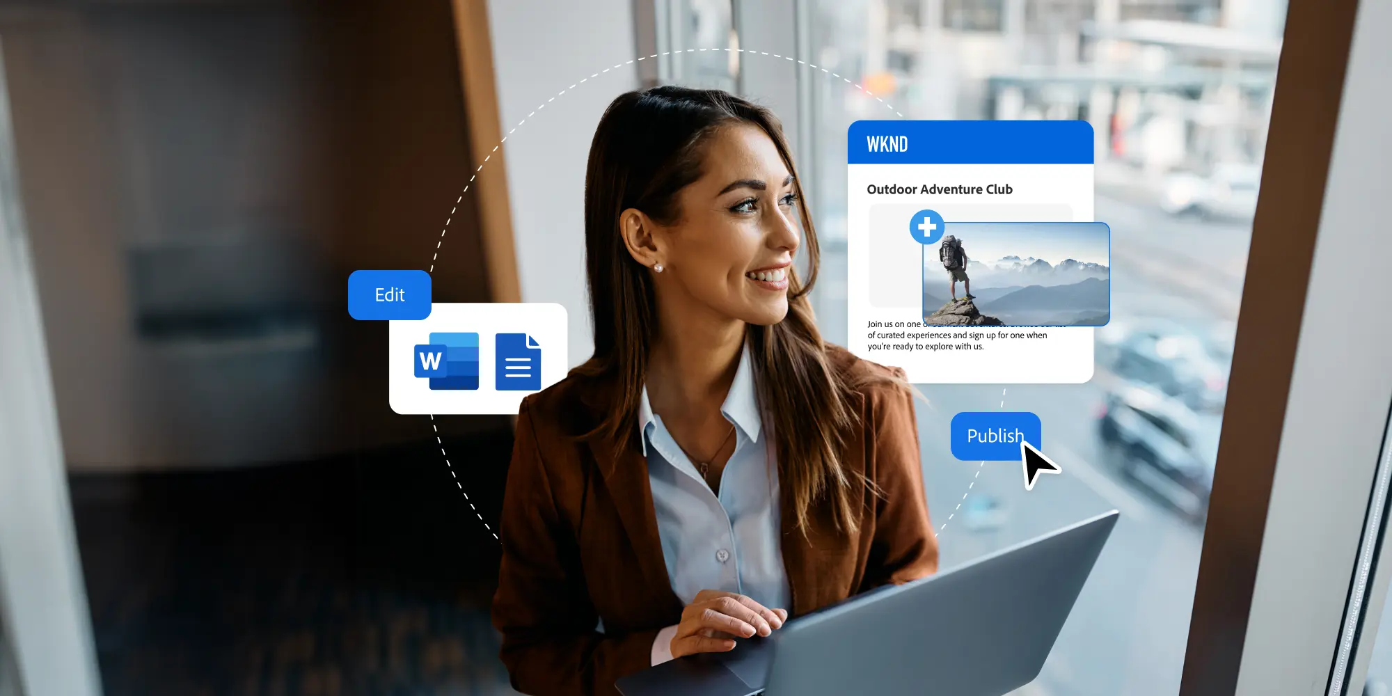 How Adobe Experience Manager Sites utilizes the separation of concerns principle