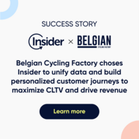 Belgian Cycling Factory choses Insider to unify data and build personalized customer journeys to maximize CLTV and drive revenue