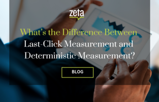 Difference between last-click measurement and deterministic measurement