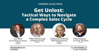Get Unlost: Tactical Ways to Navigate a Complex Sales Cycle