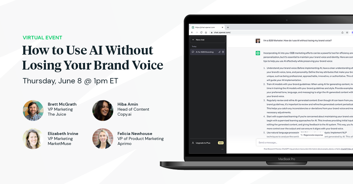 How to Use AI Without Losing Your Brand Voice [Digital Event]