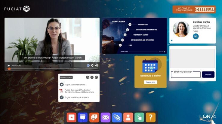 Enterprise manufacturing organization increases leads and enables distributors with ON24