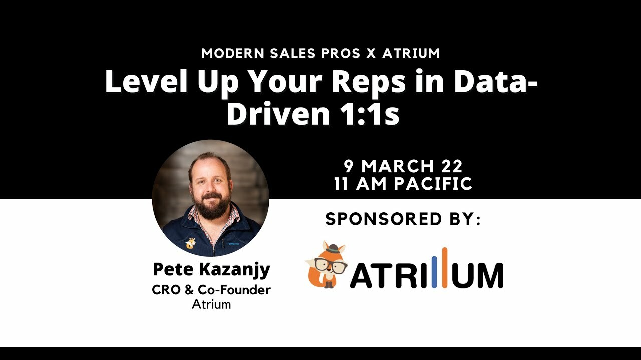 Level Up Your Reps in Data-Driven 1:1s