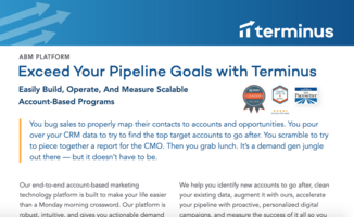 [One Sheet] Terminus for Demand Generation Professionals