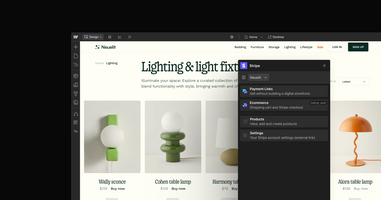 Best-in-class commerce: create unique shopping experiences for customers with Stripe  | Webflow Blog