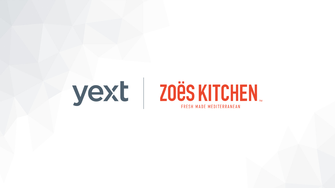 Yext and Zoës Kitchen Partner to Manage Digital Knowledge for Restaurants Across the U.S.