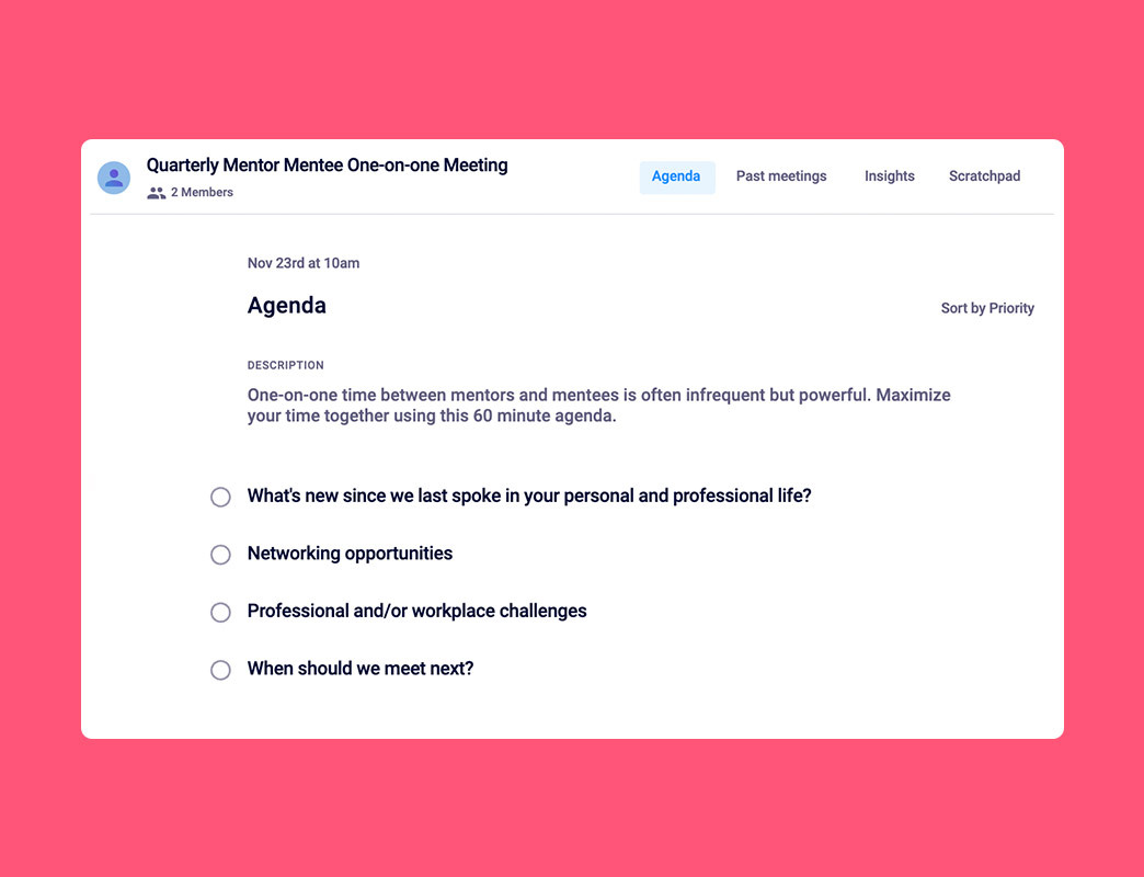 4 Items you need to talk about in your mentor meeting