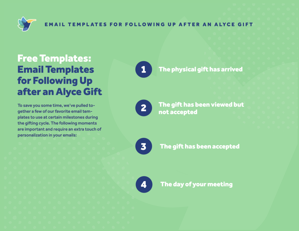 Gift Follow Up Email Templates