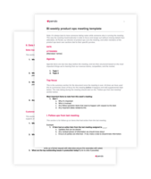 Want your product ops meetings to be more efficient? Use this template - Pendo Blog