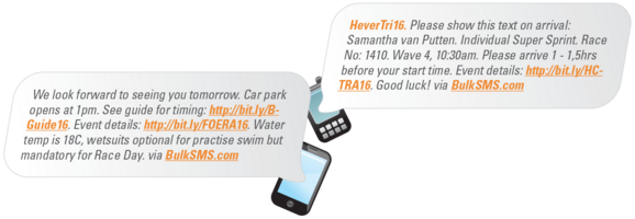 SMS Enhances the Competitor Experience