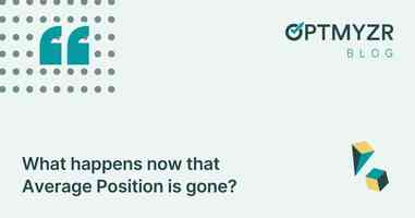What happens now that Average Position is gone?